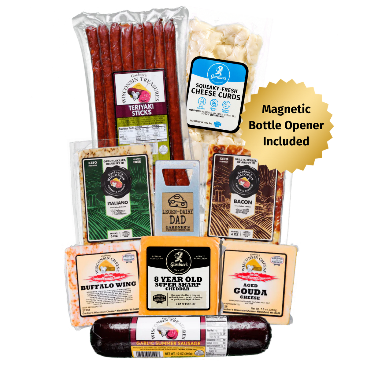 Legen-Dairy Dad Gift Package *NEW* - Gardners Wisconsin Cheese and Sausage