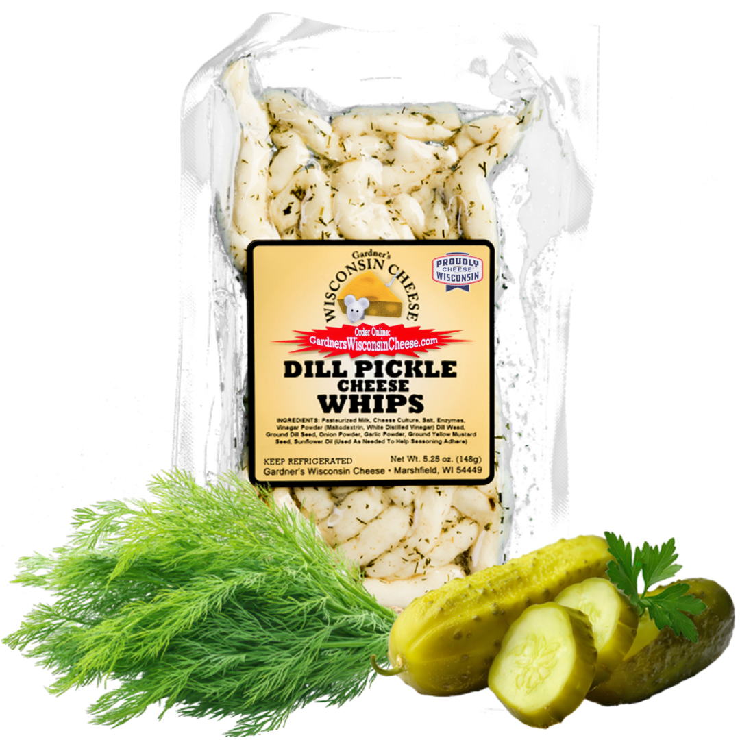 Dill Pickle Cheese Whips *LIMITED EDITION* - Gardners Wisconsin Cheese and Sausage