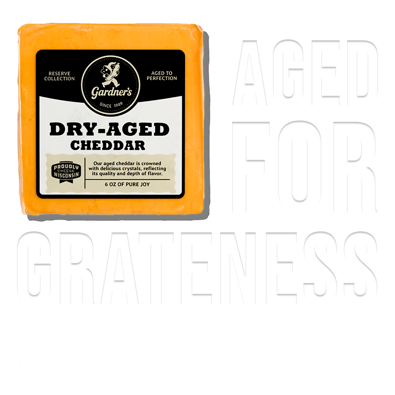 Dry Aged Cheddar - Gardners Wisconsin Cheese and Sausage