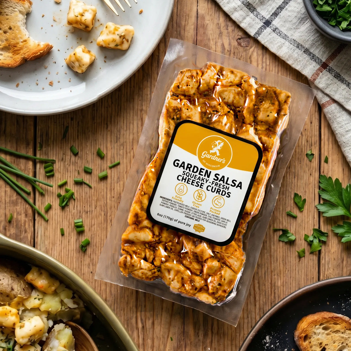 Garden Salsa Squeaky Cheese Curds