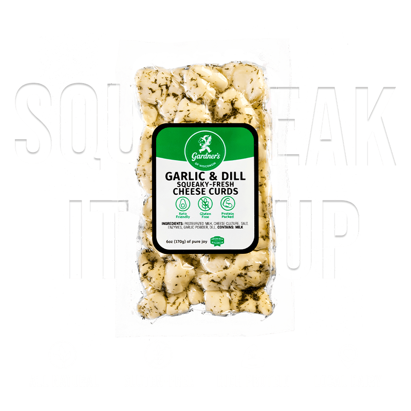 Garlic & Dill Flavored Cheese Curds - Gardners Wisconsin Cheese and Sausage