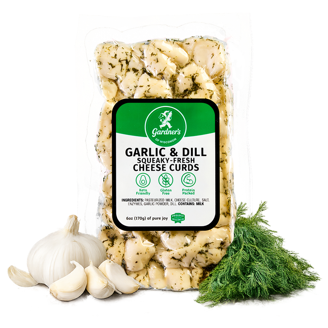 Garlic & Dill Flavored Cheese Curds - Gardners Wisconsin Cheese and Sausage