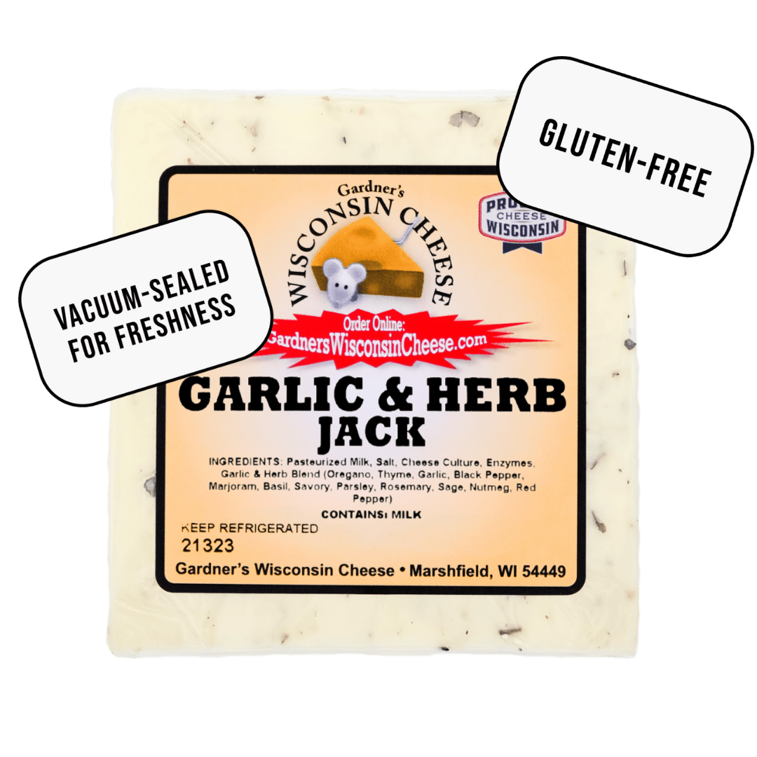 Garlic & Herb Jack *NEW* - Gardners Wisconsin Cheese and Sausage