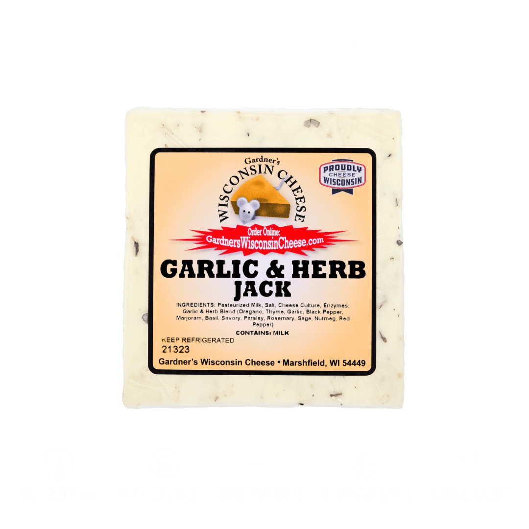 Garlic & Herb Jack *NEW* - Gardners Wisconsin Cheese and Sausage