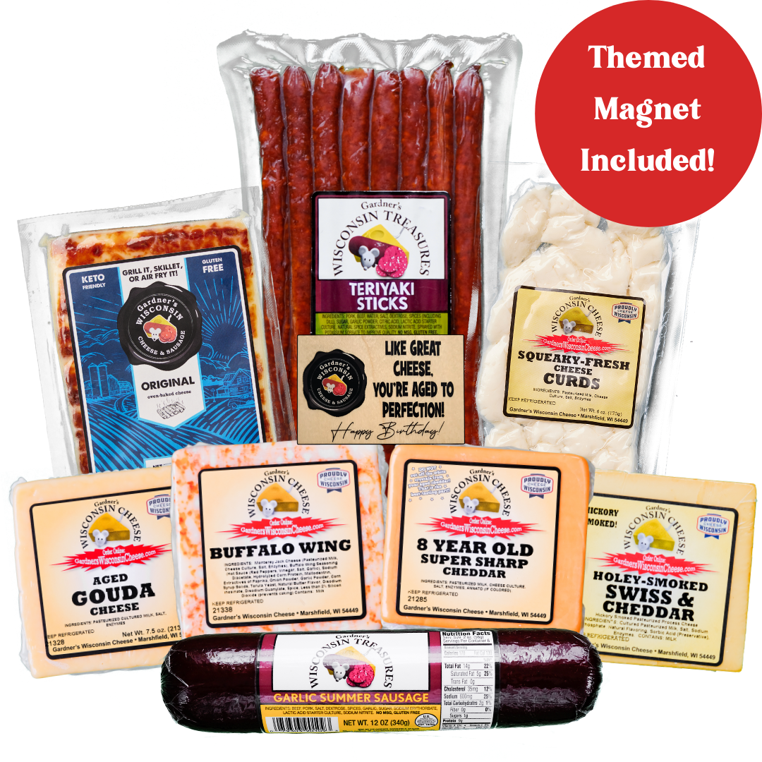 Happy Birthday Gift Package *NEW* - Gardners Wisconsin Cheese and Sausage