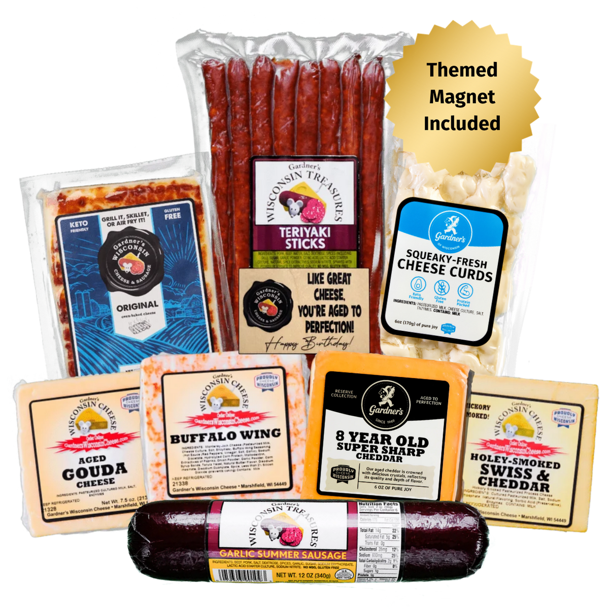 Happy Birthday Gift Package *NEW* - Gardners Wisconsin Cheese and Sausage