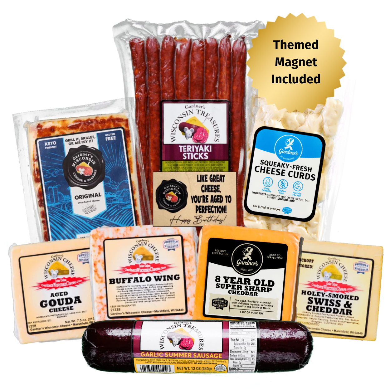 Happy Birthday Gift Package *NEW* - Gardners Wisconsin Cheese and Sausage
