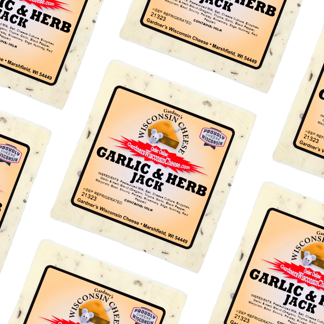 Garlic & Herb Jack *NEW* - Gardners Wisconsin Cheese and Sausage