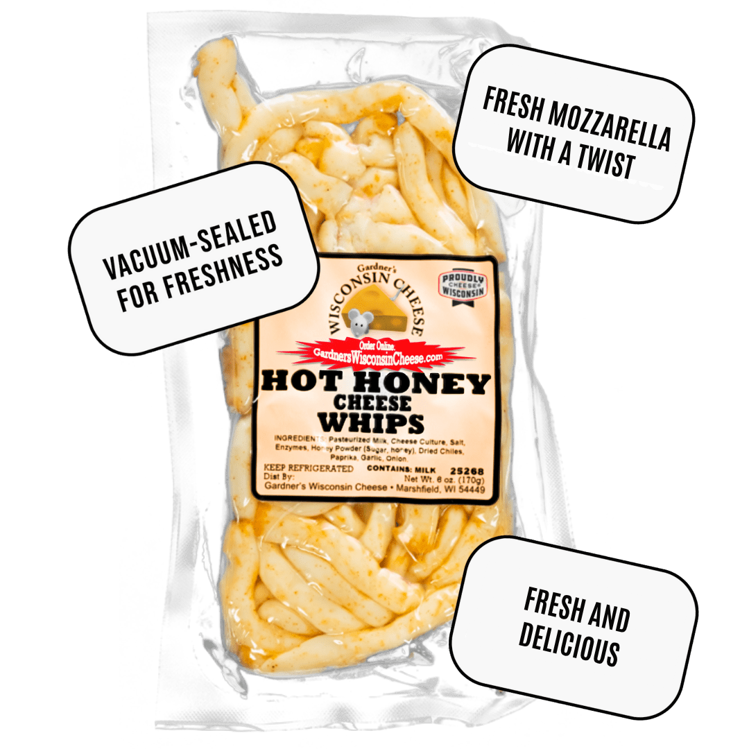 Gardner's Hot Honey Cheese Whips - Fresh Mozzarella With A Twist