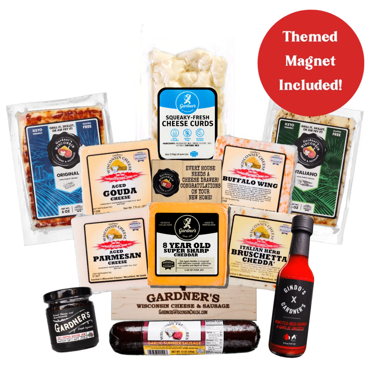 Housewarming Deluxe Gift Package *NEW* - Gardners Wisconsin Cheese and Sausage