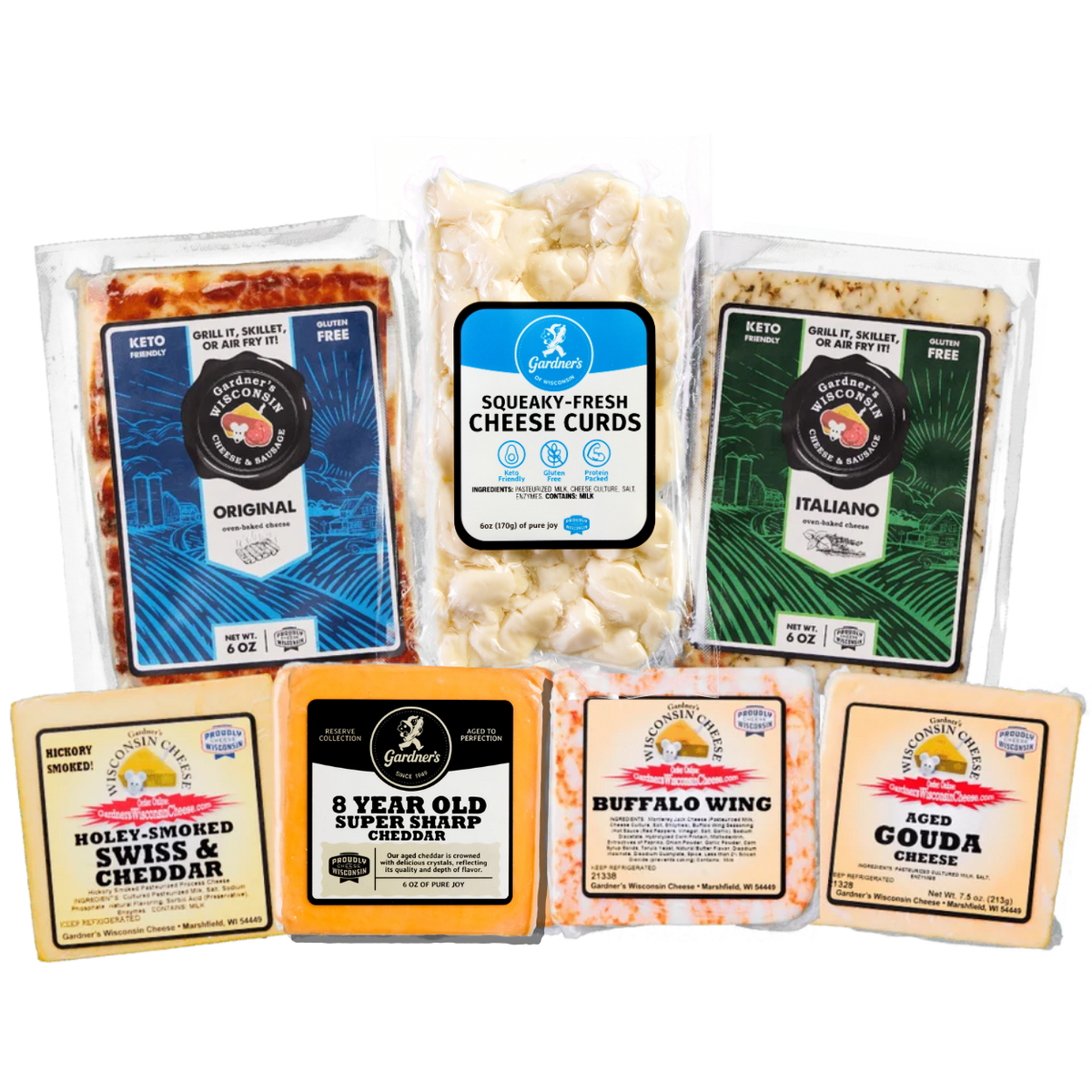 Just Cheese Please! Package - Gardners Wisconsin Cheese and Sausage