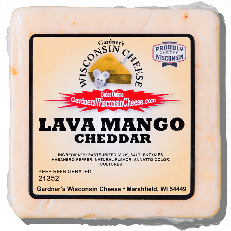 Lava Mango Cheddar *LIMITED EDITION* - Gardners Wisconsin Cheese and Sausage