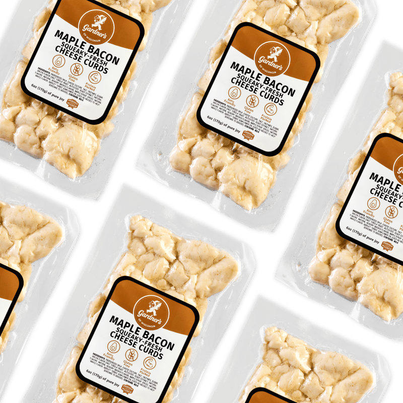 Maple Bacon Flavored Cheese Curds - Gardners Wisconsin Cheese and Sausage