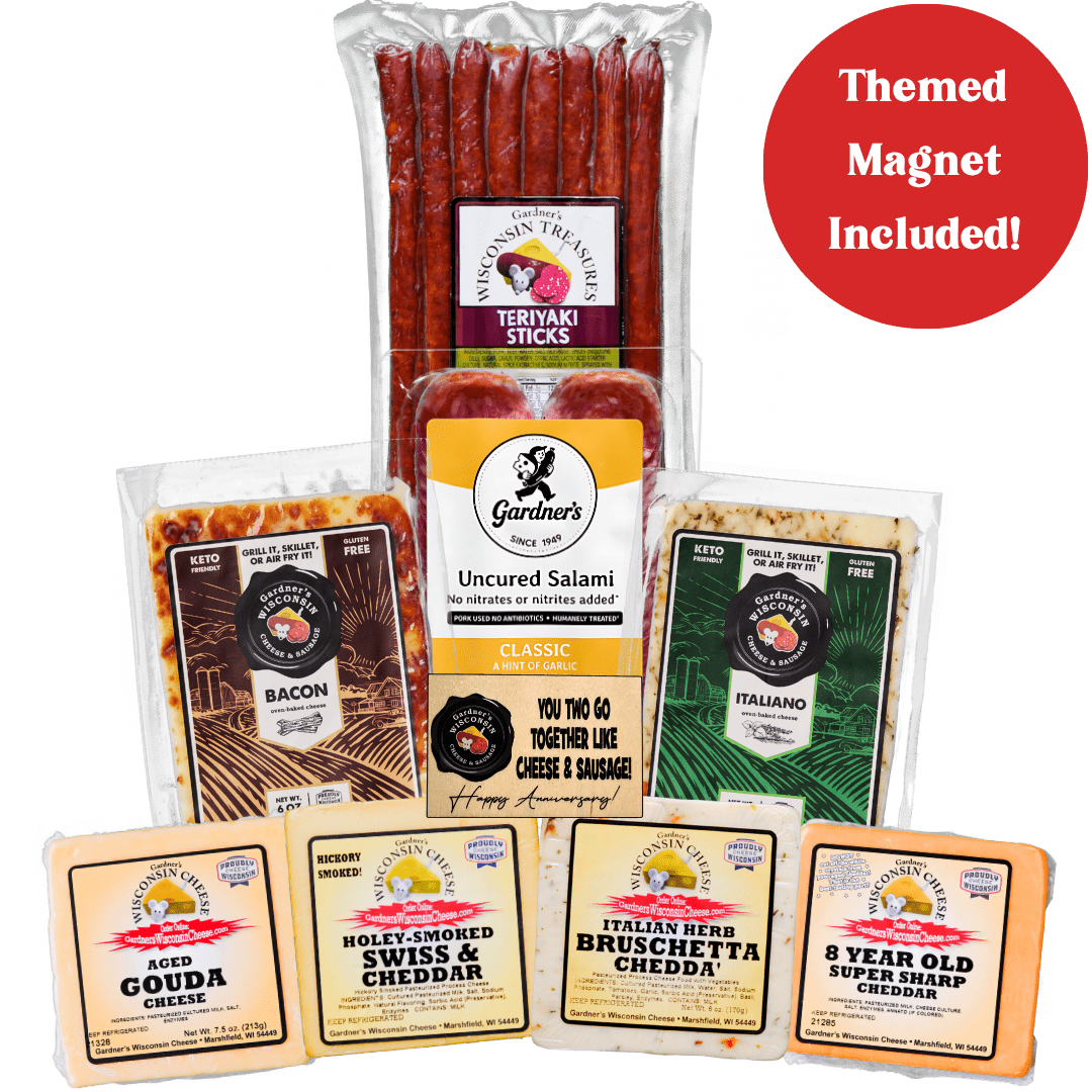 Anniversary Gift Package - Gardners Wisconsin Cheese and Sausage