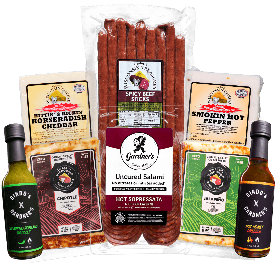The Hot - Stuff Package - Gardners Wisconsin Cheese and Sausage