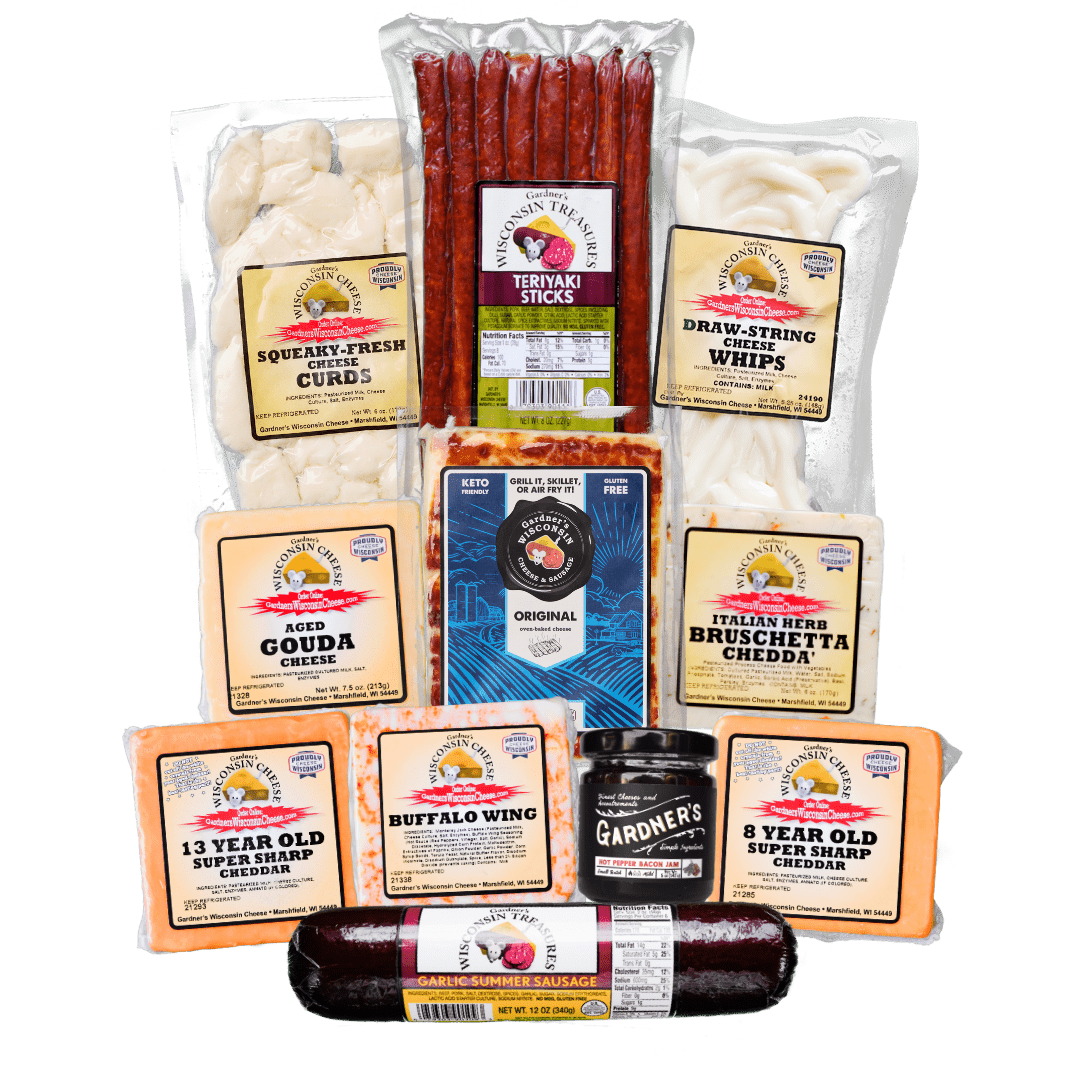 ULTIMATE Wisconsin Cheese and Sausage Package - Gardners Wisconsin Cheese and Sausage