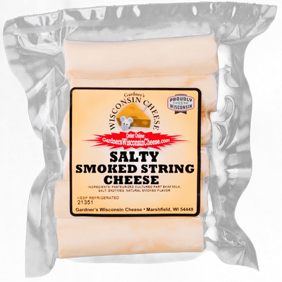 Salty Smoked String Cheese - Gardners Wisconsin Cheese and Sausage