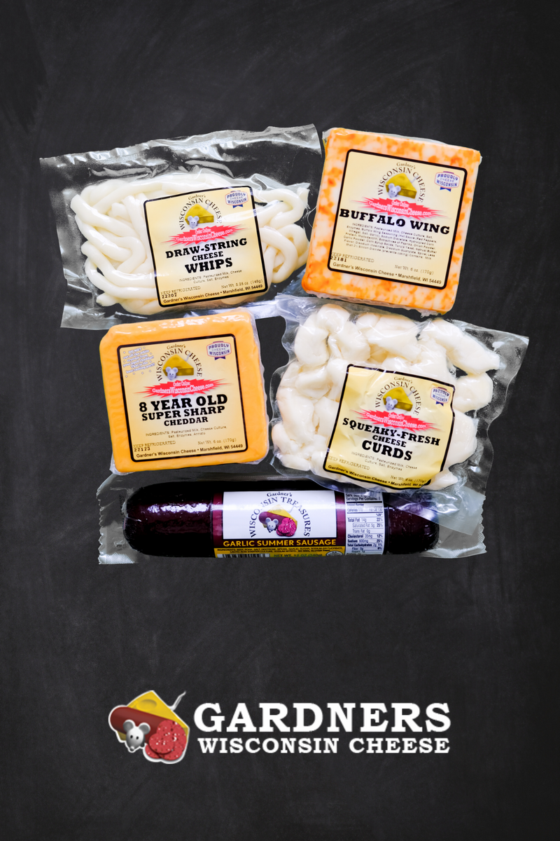 Wisconsin Cheese and Sausage Sampler Gardners Wisconsin Cheese and