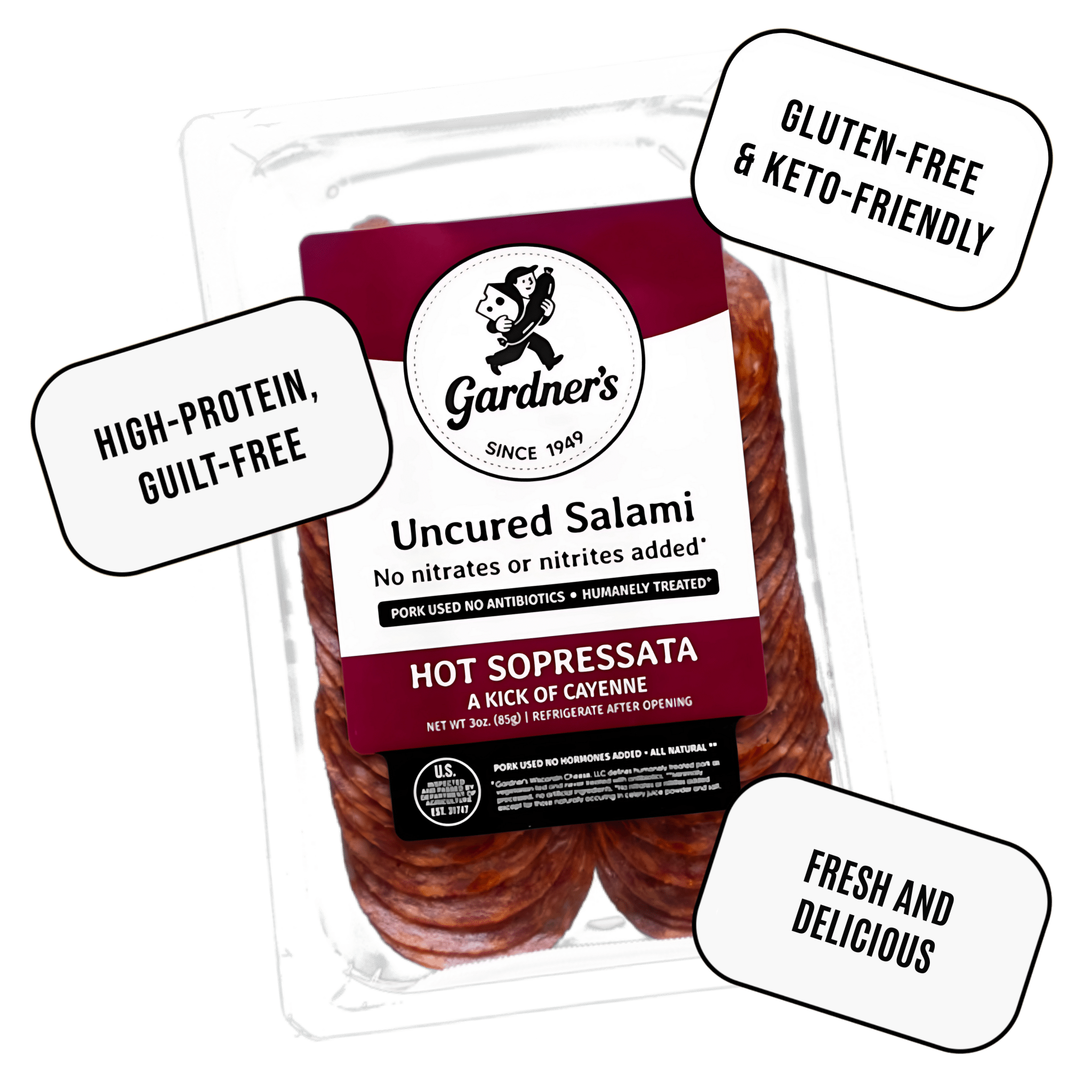 Hot Sopressata Sliced Salami *NEW*