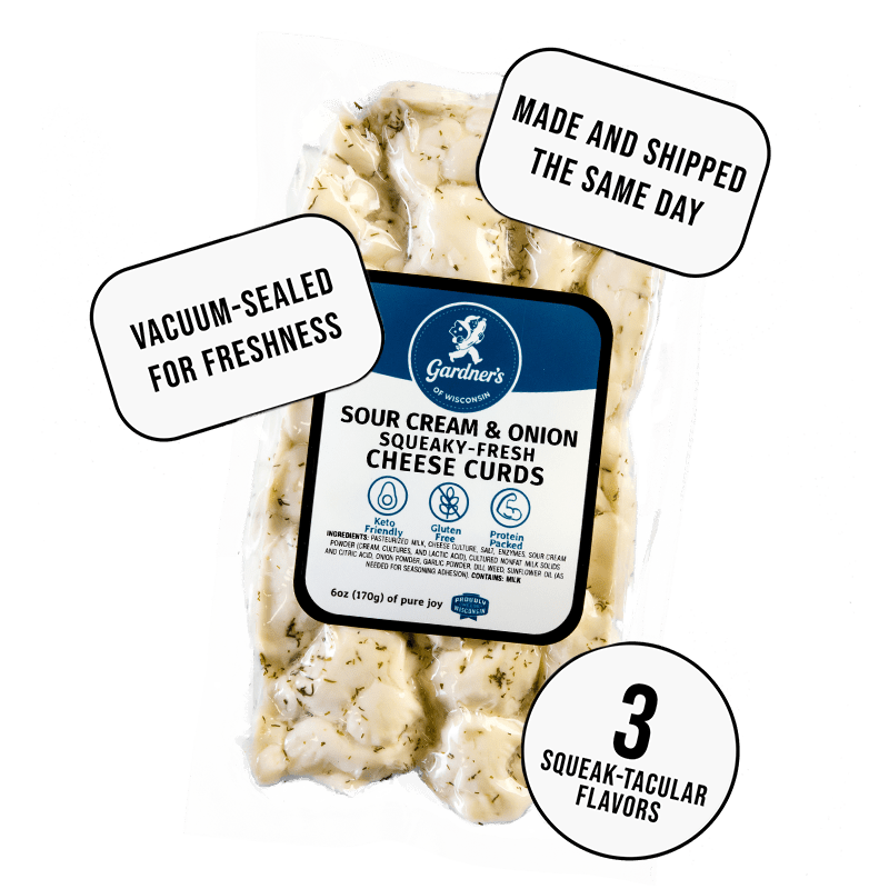 Sour Cream & Onion Cheese Curds *LIMITED EDITION* - Gardners Wisconsin Cheese and Sausage