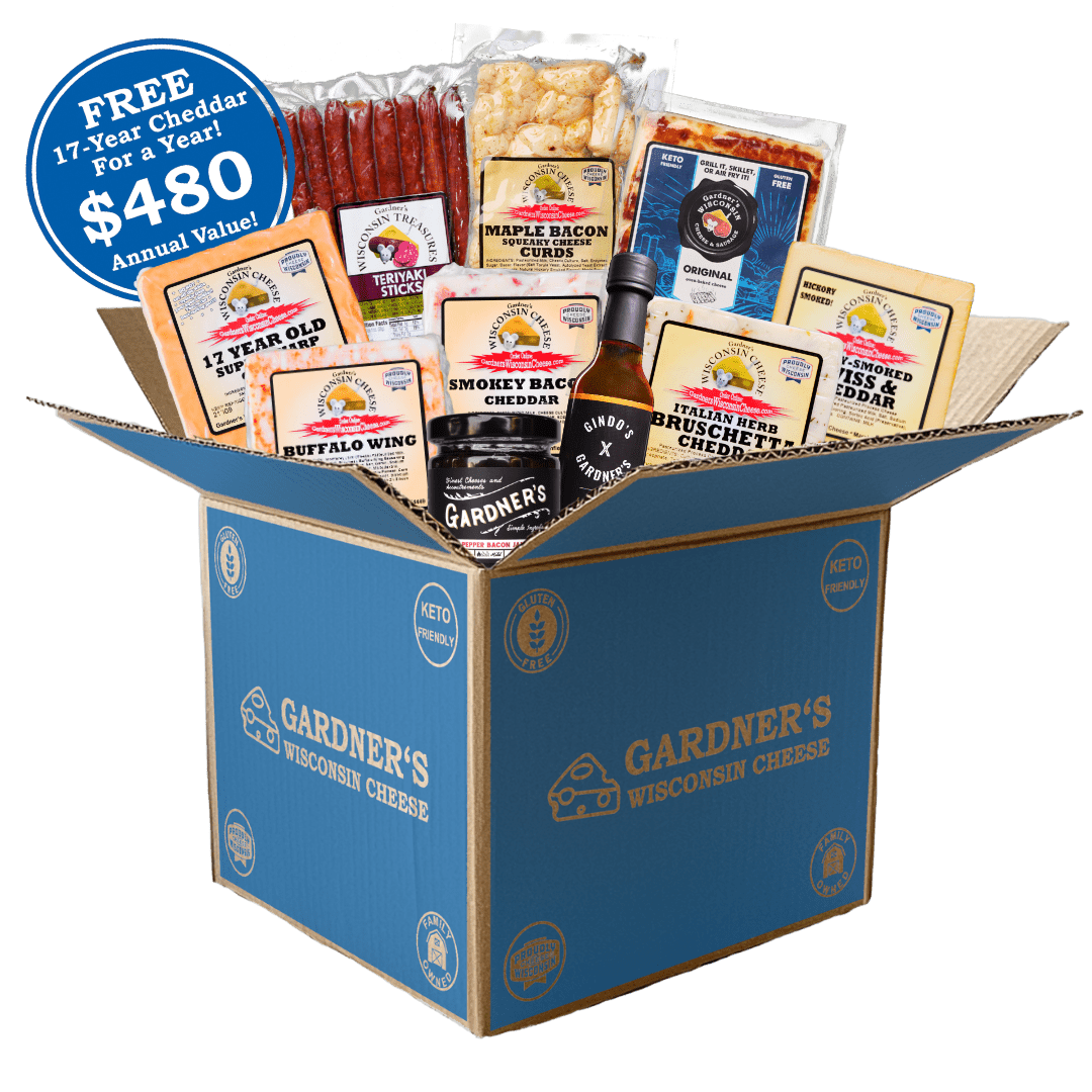 Curated Cheese and Meat Subscription Box - Gardners Wisconsin Cheese and Sausage