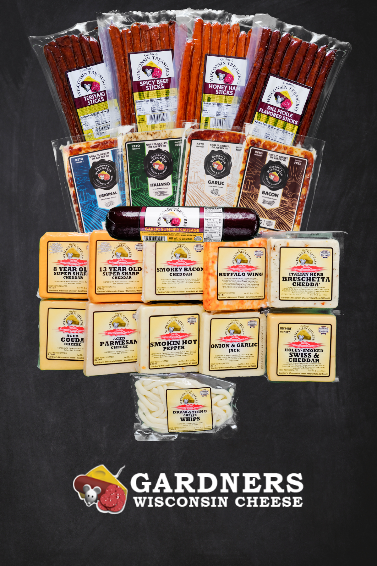 ULTIMATE DELUXE Wisconsin Cheese and Sausage Package *NEW* - Gardners Wisconsin Cheese and Sausage