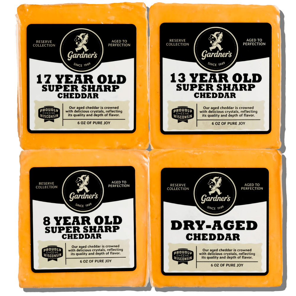 Wisconsin Cheese - Super Sharp Cheddar Package - Gardners Wisconsin Cheese and Sausage