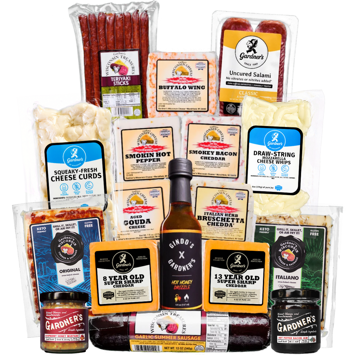 The Wisconsin Party Pack *NEW* - Gardners Wisconsin Cheese and Sausage