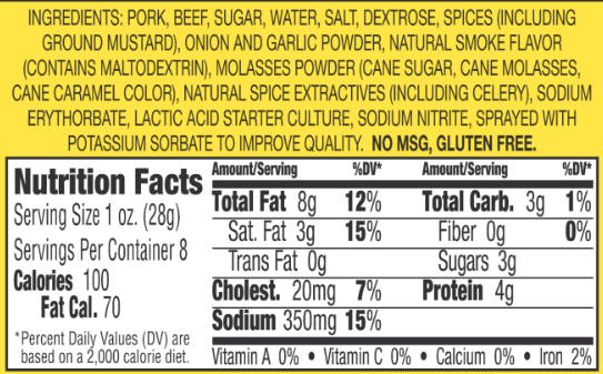 BBQ Snack Sticks - Gardners Wisconsin Cheese and Sausage