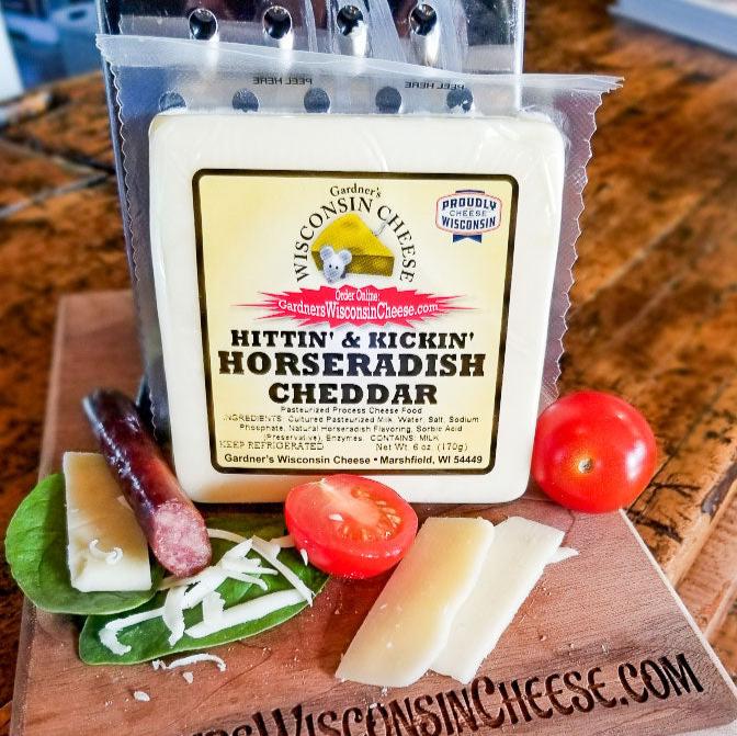 Horseradish Cheddar - Gardners Wisconsin Cheese and Sausage