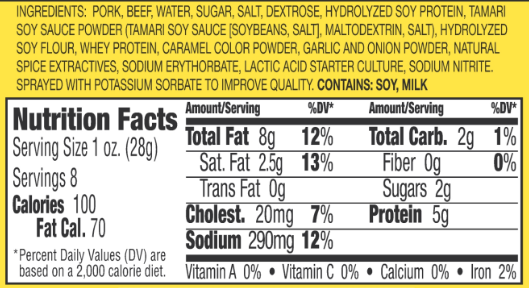 Teriyaki Snack Sticks - Gardners Wisconsin Cheese and Sausage
