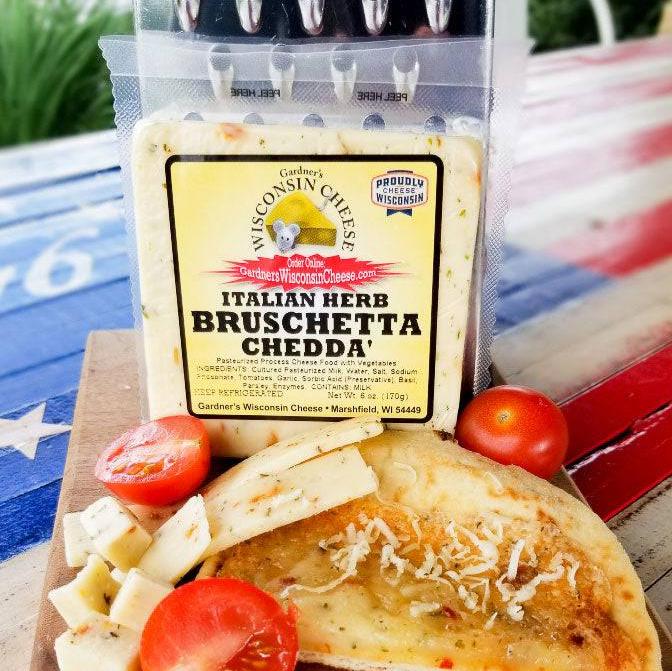 Italian Herb Bruschetta Cheddar *NEW* - Gardners Wisconsin Cheese and Sausage