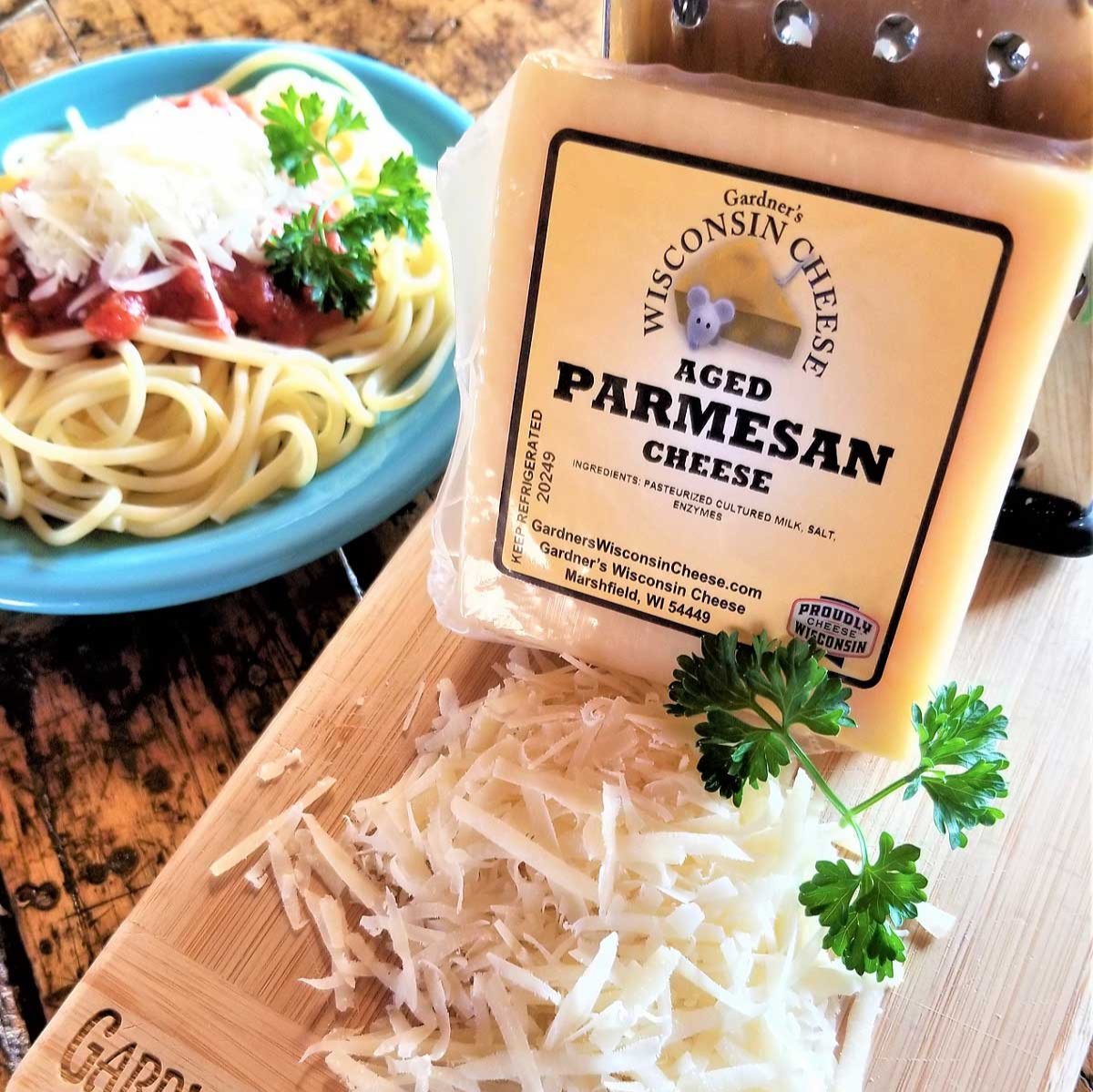 Aged Parmesan - Gardners Wisconsin Cheese and Sausage