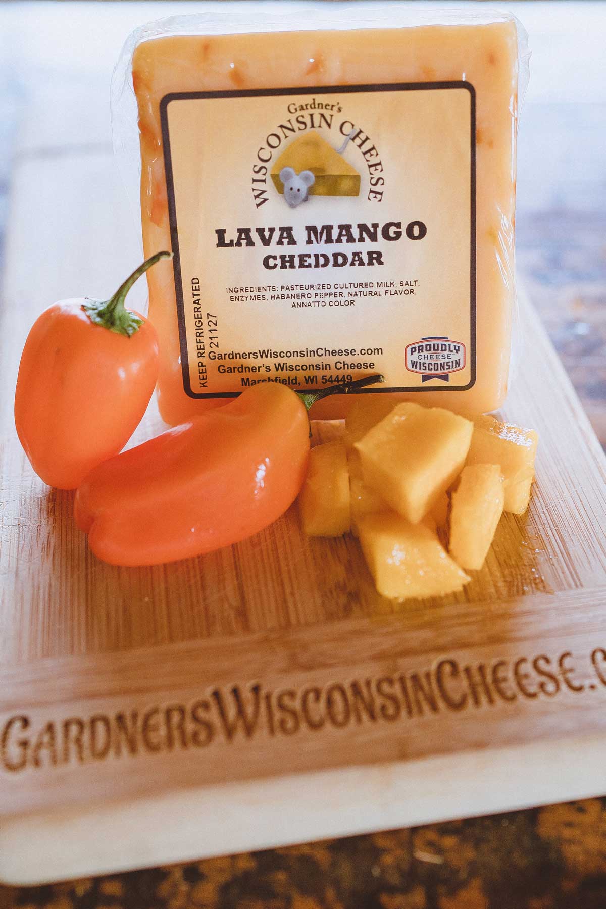 Lava Mango Cheddar - Gardners Wisconsin Cheese and Sausage