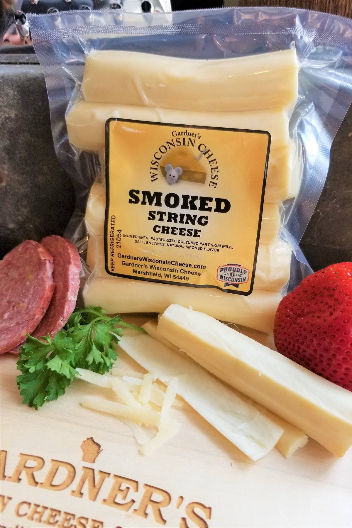Smoked String Cheese - Gardners Wisconsin Cheese and Sausage